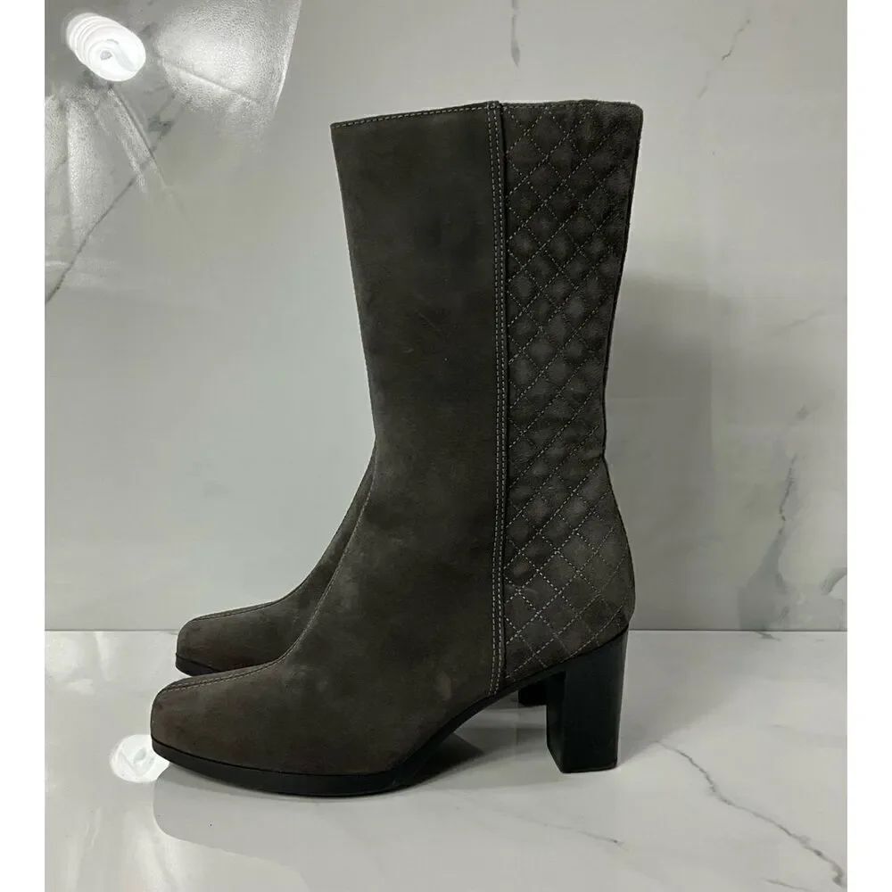 AQUATALIA Mid Calf Heel Boots